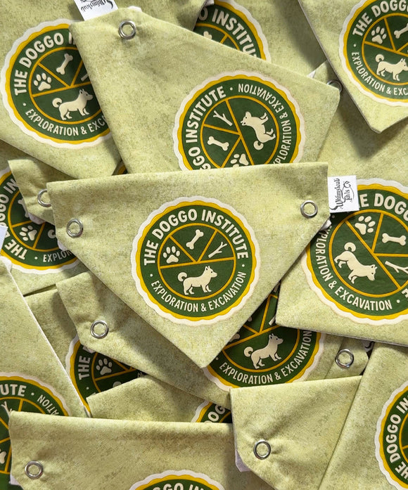 The Doggo Institute Snap & Go Handmade Bandana