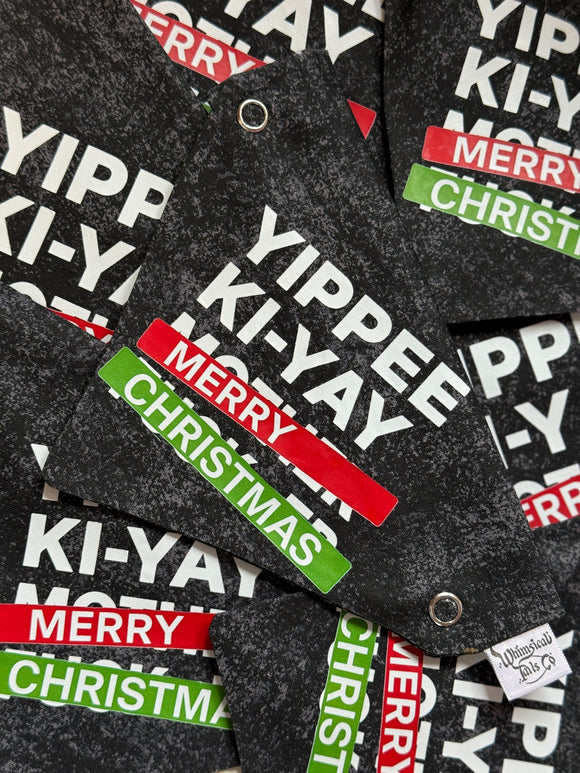 Yippee Ki-Yay Snap & Go Handmade Bandana