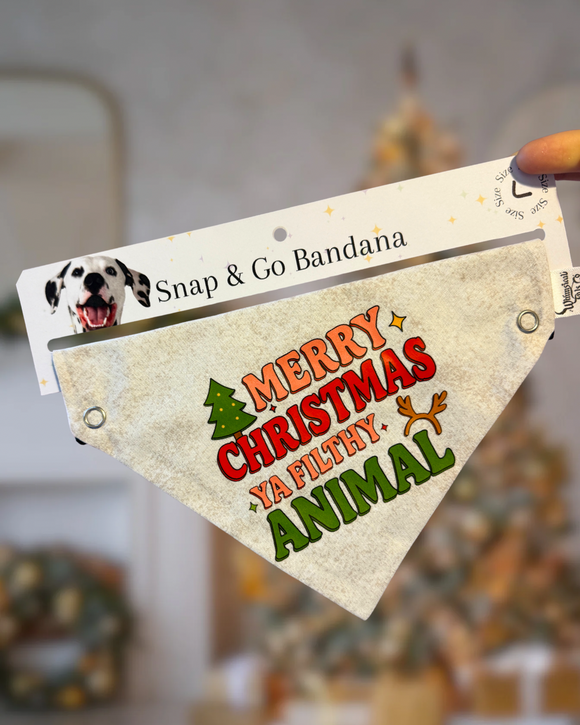 Ya Filthy Animal Snap & Go Handmade Bandana