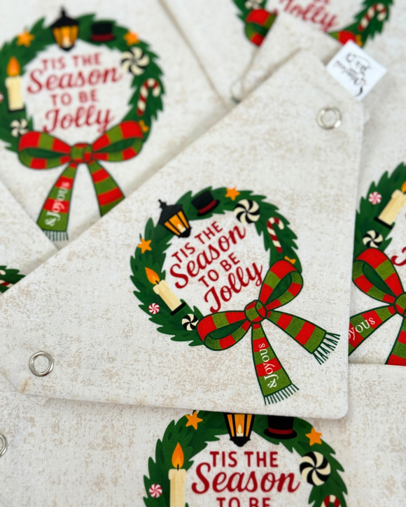 Jolly & Joyous Snap & Go Handmade Bandana
